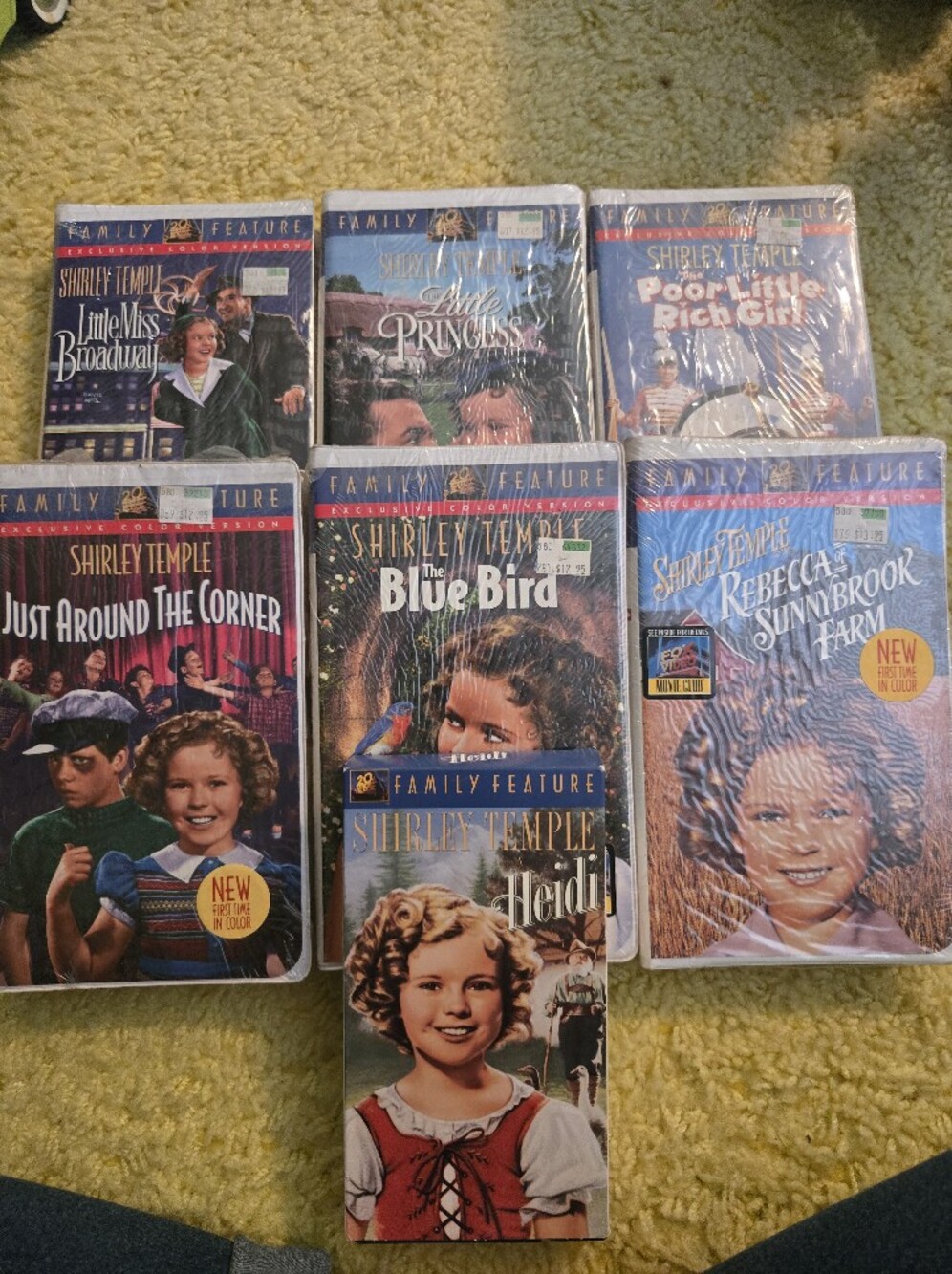 Lot Of Shirley Temple VHS Tapes